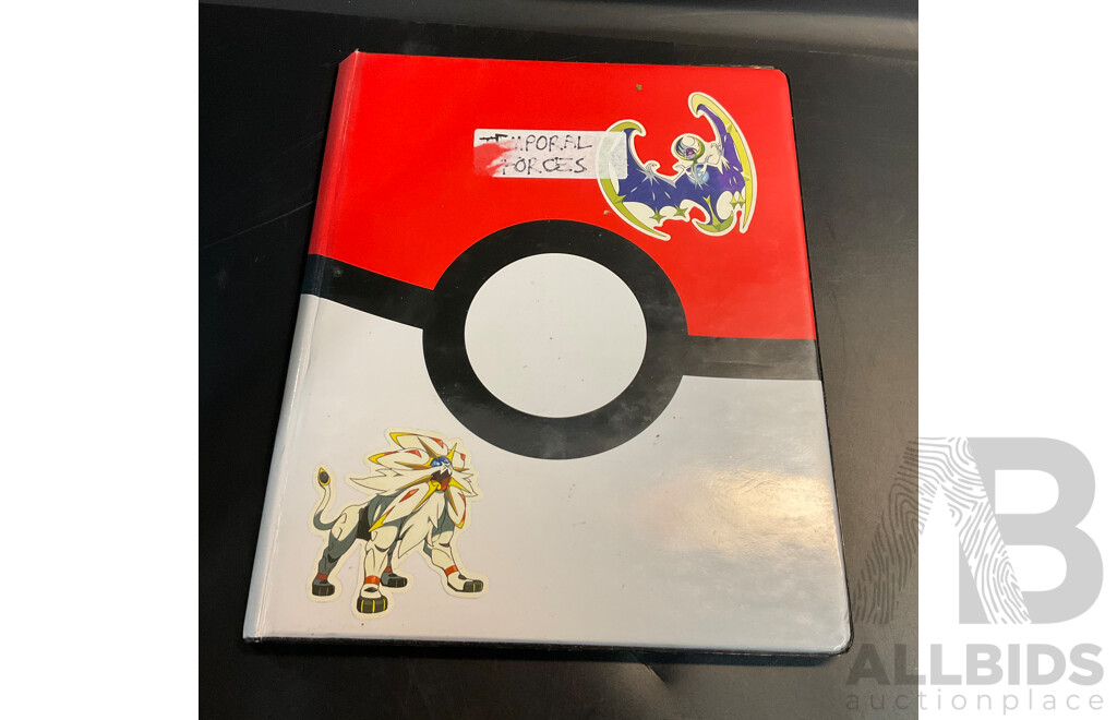 Three Albums Containing More Than 500 Assorted Pokémon Trading Cards (JP)