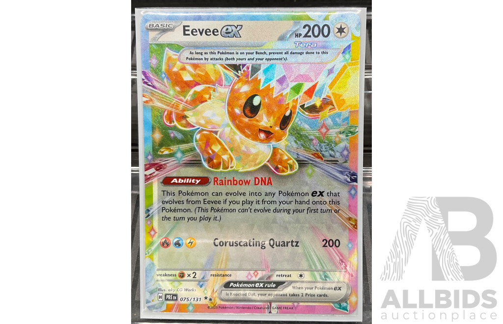 Collection of Eight Eevee Evolutions Scarlet & Violet English Pokémon Cards