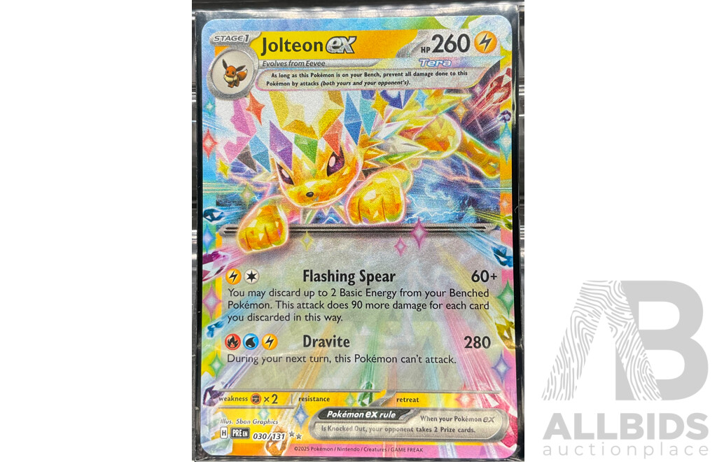 Collection of Eight Eevee Evolutions Scarlet & Violet English Pokémon Cards