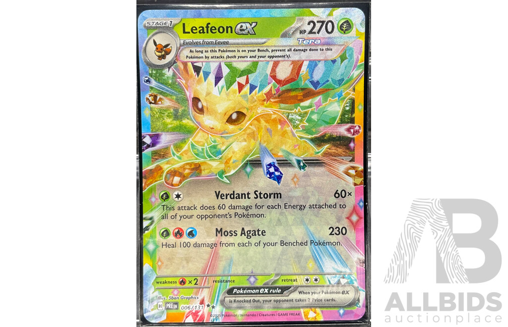 Collection of Eight Eevee Evolutions Scarlet & Violet English Pokémon Cards