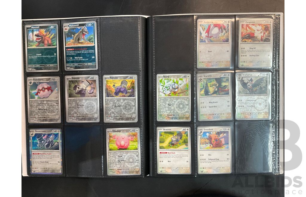 Two Albums with Energy, MEW & SVI Pokémon Cards (EN)