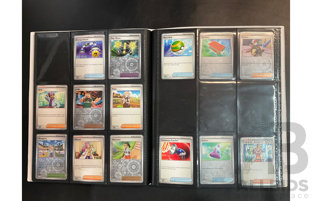 Two Albums with Energy, MEW & SVI Pokémon Cards (EN)