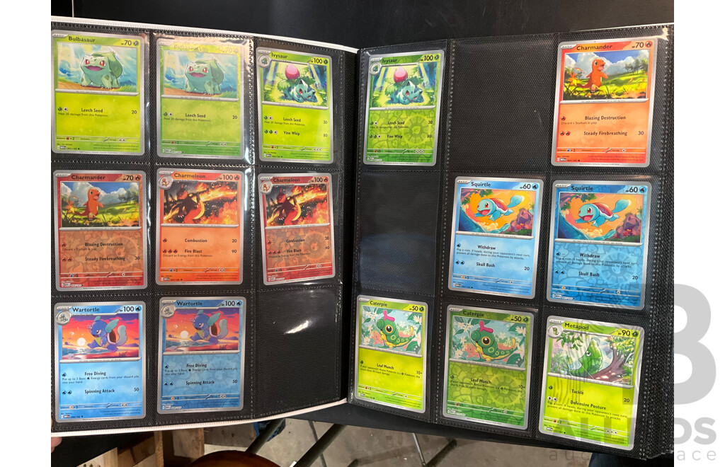 Two Albums with Energy, MEW & SVI Pokémon Cards (EN)