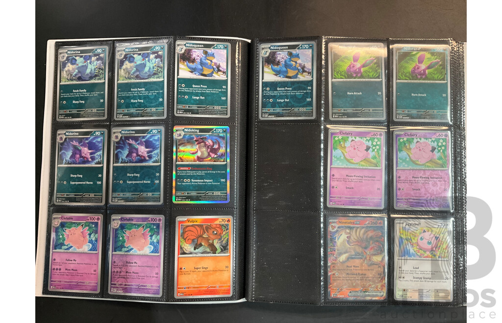 Two Albums with Energy, MEW & SVI Pokémon Cards (EN)