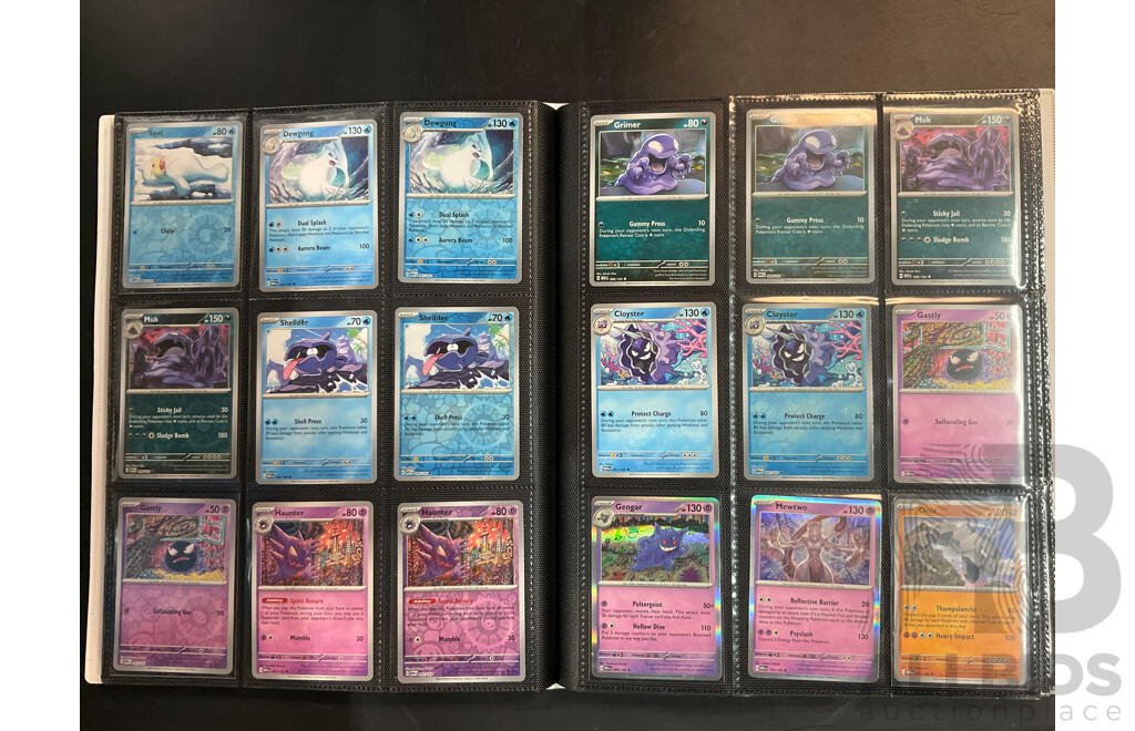Two Albums with Energy, MEW & SVI Pokémon Cards (EN)