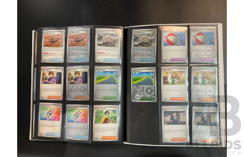 Two Albums with Energy, MEW & SVI Pokémon Cards (EN)