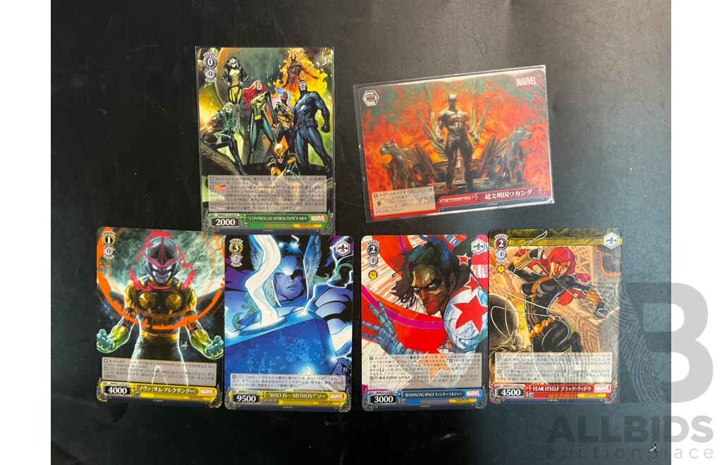Mixed Lot - Assorted TCG Cards Includes Marvel, Disney, Digimon, Nostalgix, Grand Archive and More