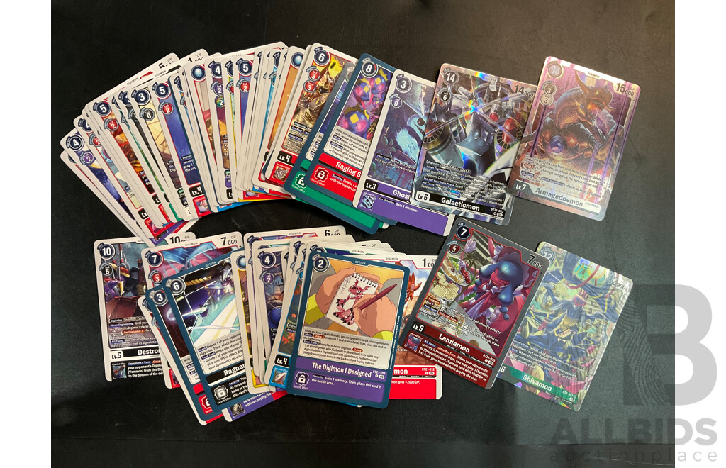 Mixed Lot - Assorted TCG Cards Includes Marvel, Disney, Digimon, Nostalgix, Grand Archive and More