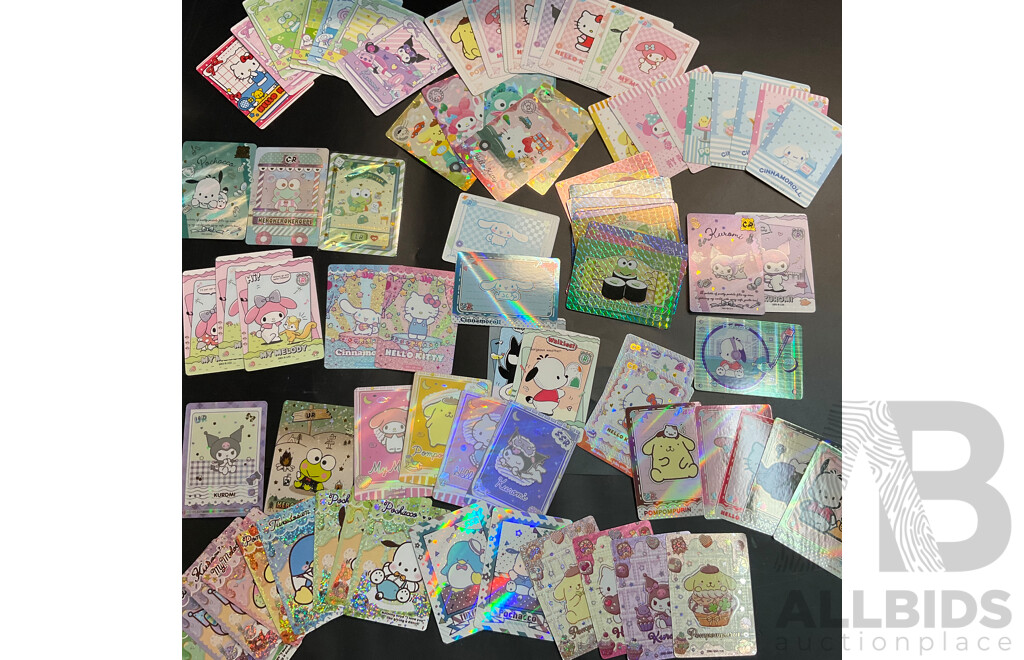 Sannio Characters Trading Cards Includes SSR, UR, CR and More - Lot of 80 Cards