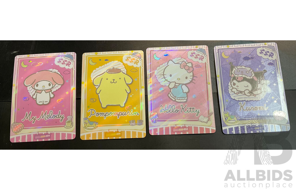 Sannio Characters Trading Cards Includes SSR, UR, CR and More - Lot of 80 Cards