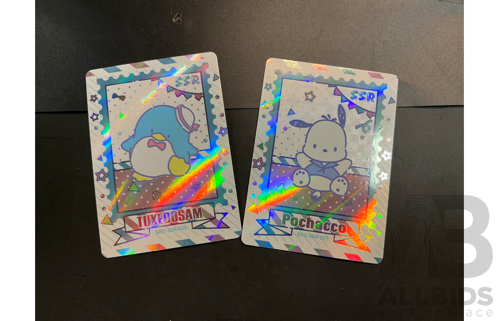 Sannio Characters Trading Cards Includes SSR, UR, CR and More - Lot of 80 Cards