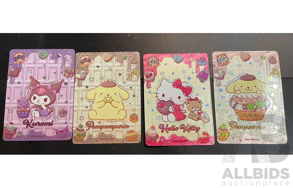 Sannio Characters Trading Cards Includes SSR, UR, CR and More - Lot of 80 Cards