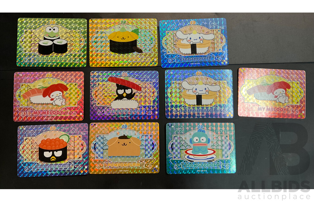 Sannio Characters Trading Cards Includes SSR, UR, CR and More - Lot of 80 Cards