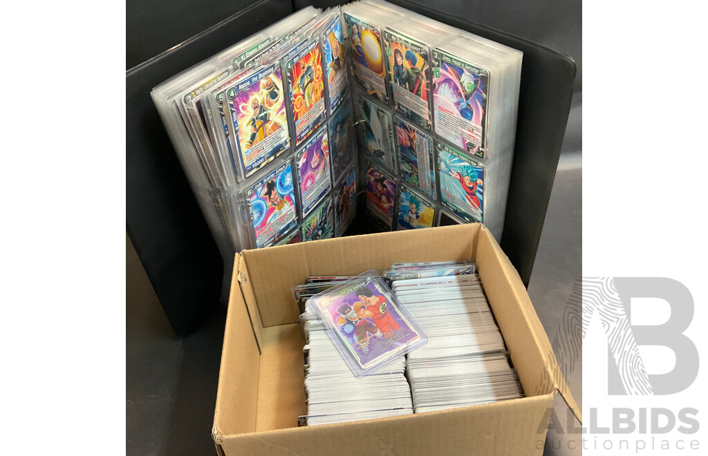 Collection of Dragon Ball Super Game Cards: Album and Loose Cards, Over 1500 Cards