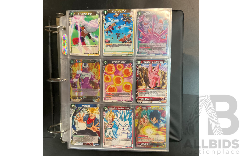 Collection of Dragon Ball Super Game Cards: Album and Loose Cards, Over 1500 Cards