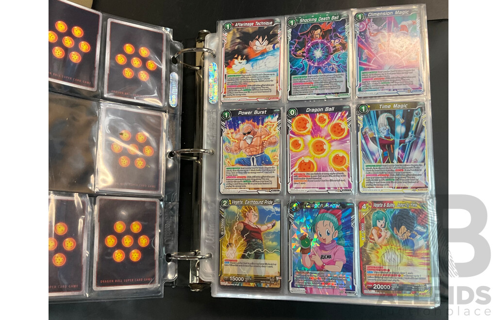 Collection of Dragon Ball Super Game Cards: Album and Loose Cards, Over 1500 Cards