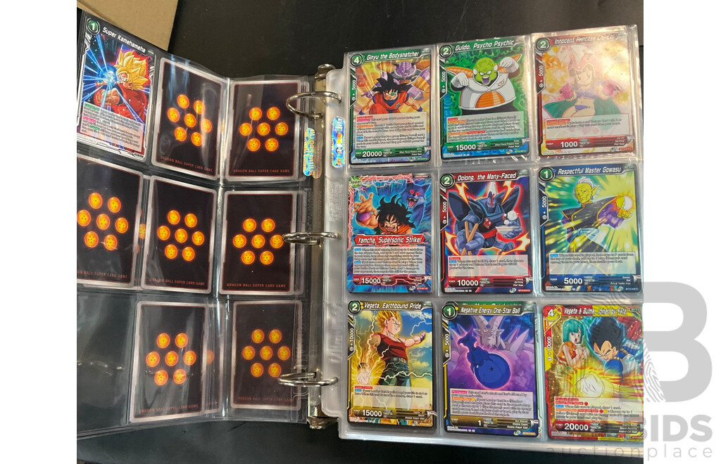 Collection of Dragon Ball Super Game Cards: Album and Loose Cards, Over 1500 Cards