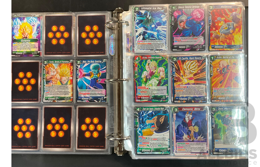 Collection of Dragon Ball Super Game Cards: Album and Loose Cards, Over 1500 Cards