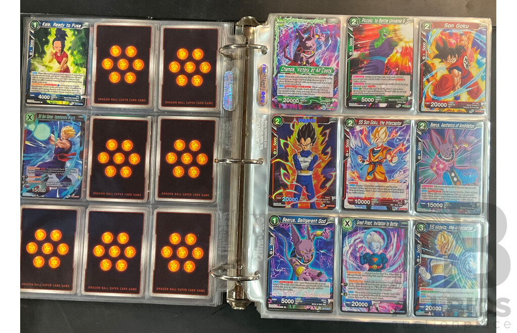Collection of Dragon Ball Super Game Cards: Album and Loose Cards, Over 1500 Cards
