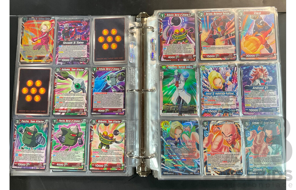 Collection of Dragon Ball Super Game Cards: Album and Loose Cards, Over 1500 Cards