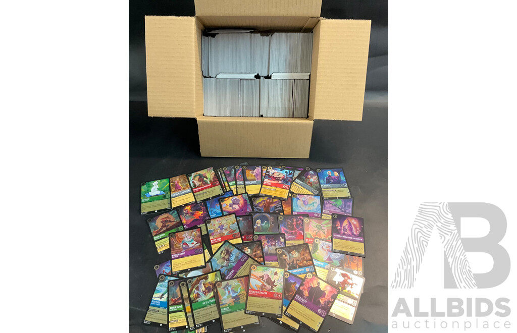 Disney Lorcana Trading Card Over 1,600 Cards and 50 Foil Cards