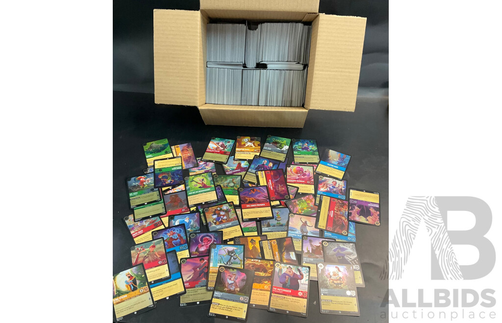 Disney Lorcana Trading Card Over 1,600 Cards and 50 Foil Cards