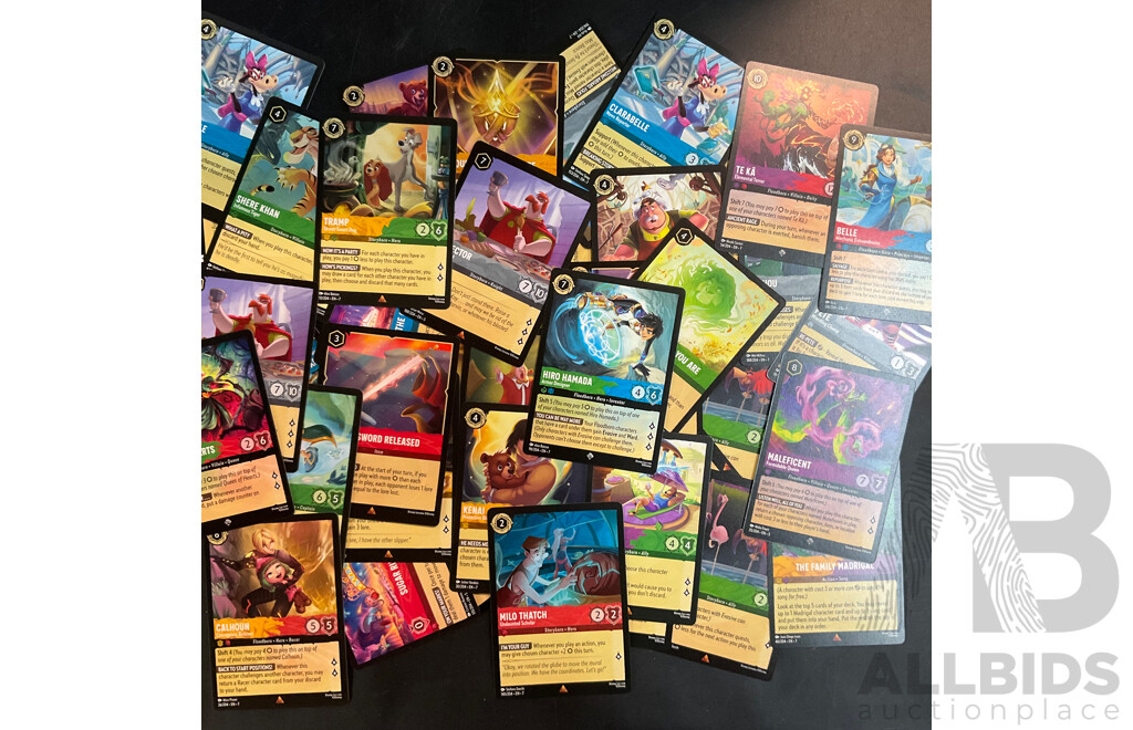 Disney Lorcana Trading Card Over 1,600 Cards and 50 Foil Cards