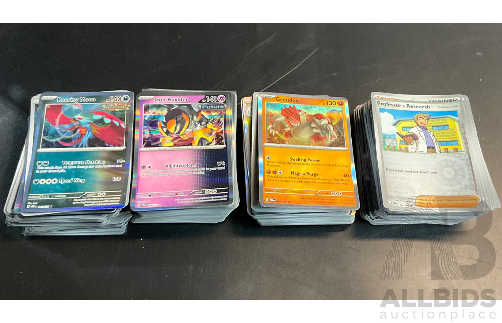 English 260 Foil Pokémon Cards with 400 Energy and Redemption Cards