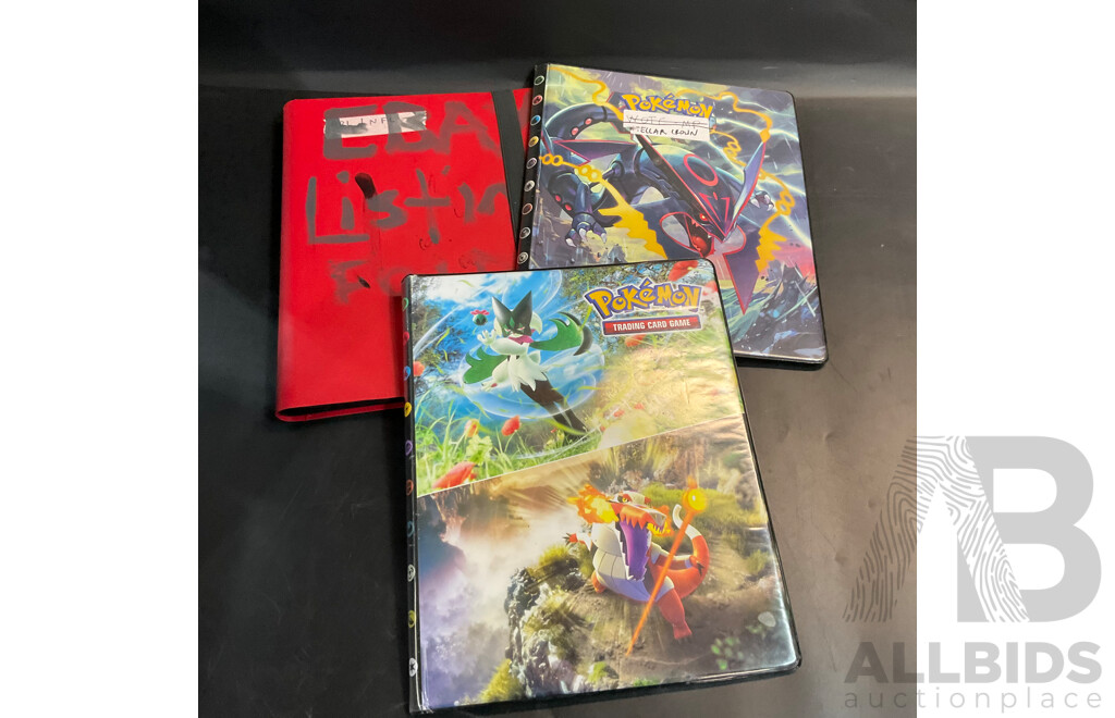 Assorted Collector's Album and Card Stoppers and Pokemon & Dragon Ball Redemption Cards