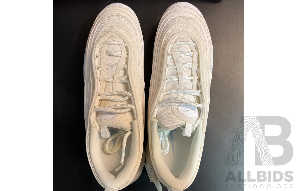 NIKE Air Max 97 QS White with Ice Blue - Size 26 cm