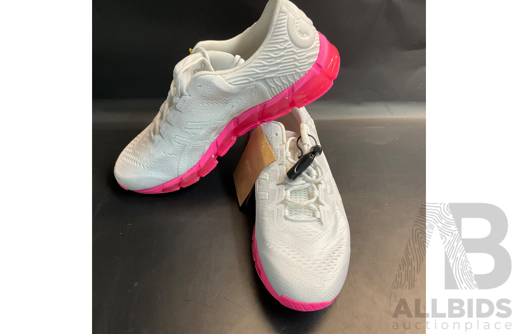 ASICS GEL-Quantum 360 White/Pink (Size 28cm) and Assorted Shoe Cleaning Items