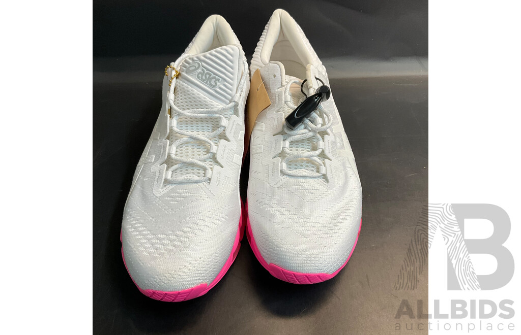 ASICS GEL-Quantum 360 White/Pink (Size 28cm) and Assorted Shoe Cleaning Items