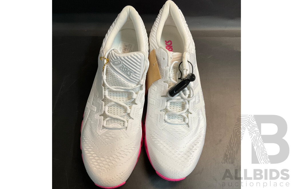 ASICS GEL-Quantum 360 White/Pink (Size 28cm) and Assorted Shoe Cleaning Items