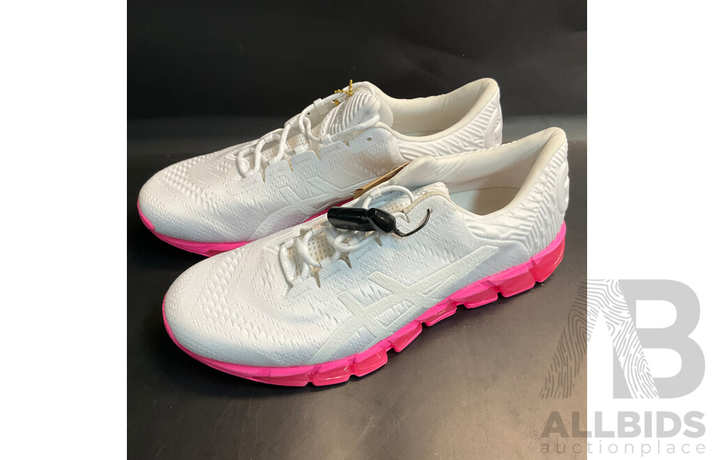 ASICS GEL-Quantum 360 White/Pink (Size 28cm) and Assorted Shoe Cleaning Items