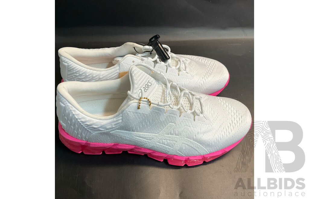 ASICS GEL-Quantum 360 White/Pink (Size 28cm) and Assorted Shoe Cleaning Items