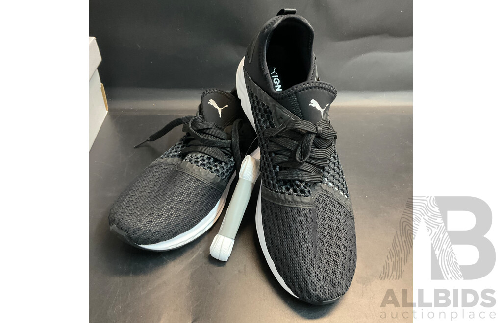 Adidas Duramo Navy Shoes Size US10 & Puma Black Sneaker Size US10.5 - Lot of 2