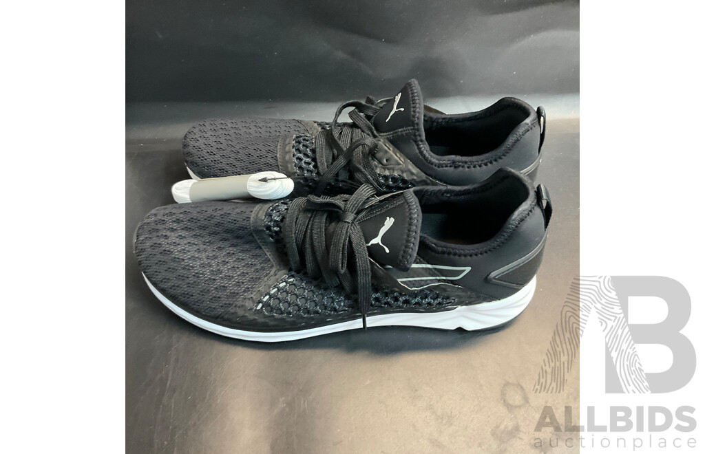 Adidas Duramo Navy Shoes Size US10 & Puma Black Sneaker Size US10.5 - Lot of 2