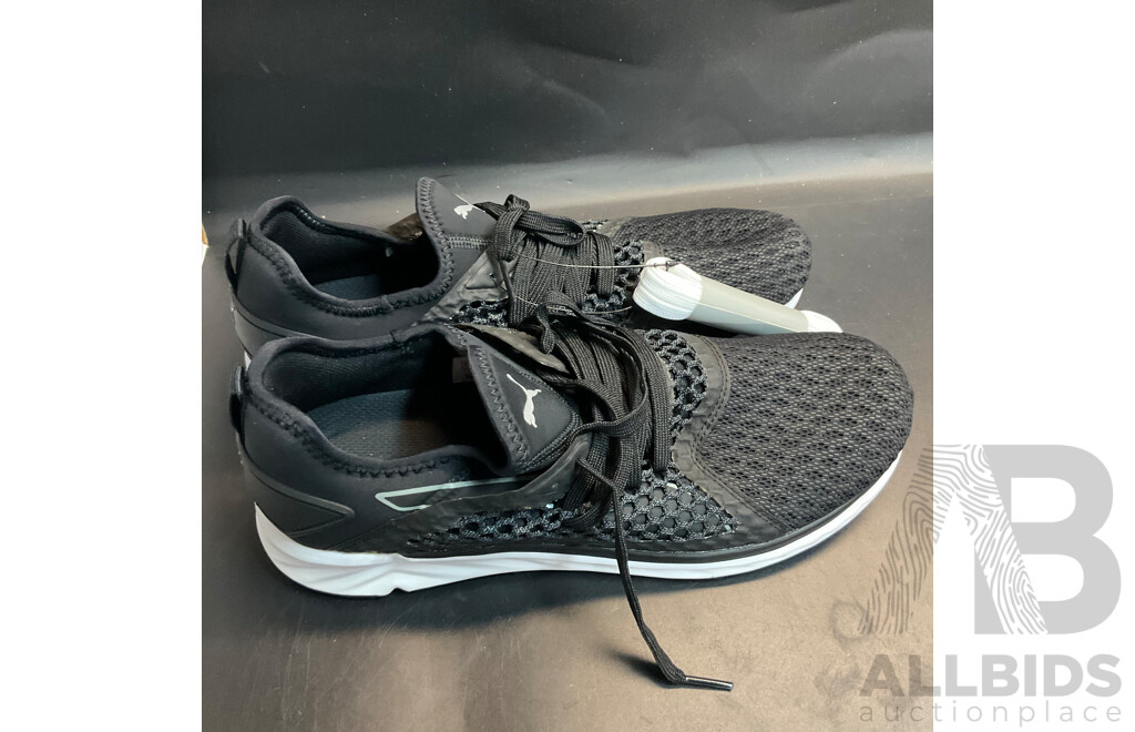 Adidas Duramo Navy Shoes Size US10 & Puma Black Sneaker Size US10.5 - Lot of 2