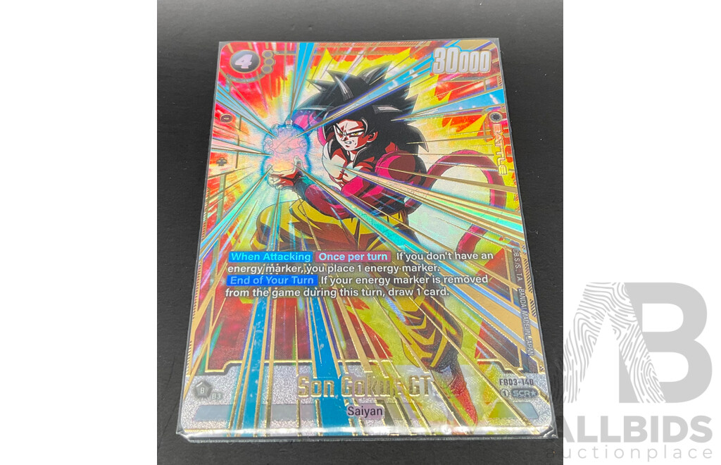 2024 Excellent Condition Dragonball Fusion World FB03-140 Son Goku :GT Secret Rare Alternate Art
