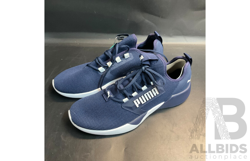 Adidas Duramo Navy Shoes & Puma Navy Sneaker - Size US10 - Lot of 2