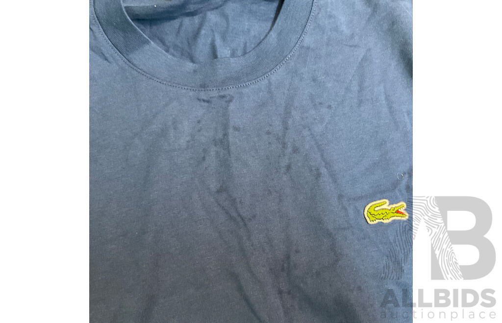 Lacoste, Kenji, Levis Assorted Men's T-Shirts, Pants, and Hats - Lot of 6