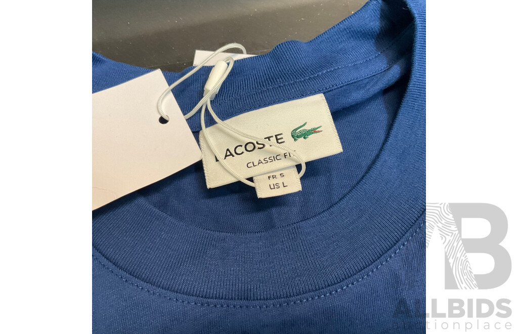 Lacoste, Kenji, Levis Assorted Men's T-Shirts, Pants, and Hats - Lot of 6