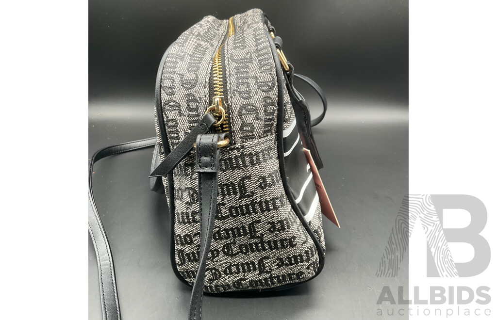 JUICY COUTURE Fashionista Bowler Logo Tote Bag