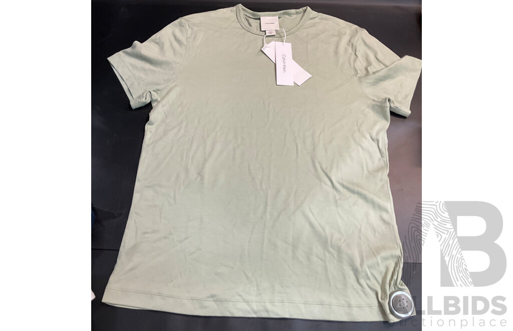 Gant Polo Shirt and Calvin Klein T-Shirt - Size S - Lot of 2