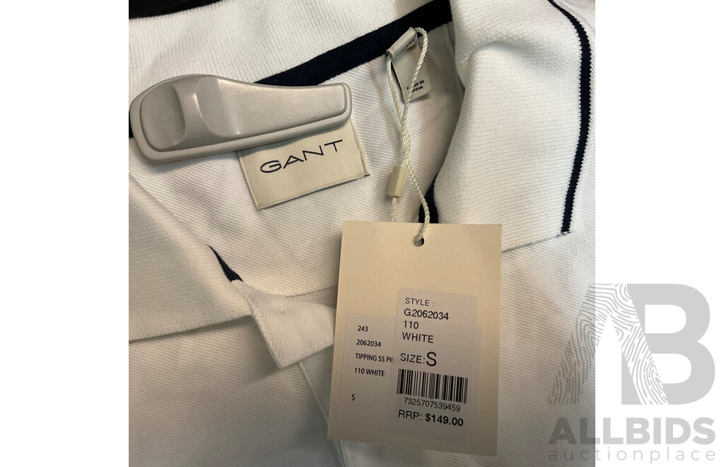 Gant Polo Shirt and Calvin Klein T-Shirt - Size S - Lot of 2