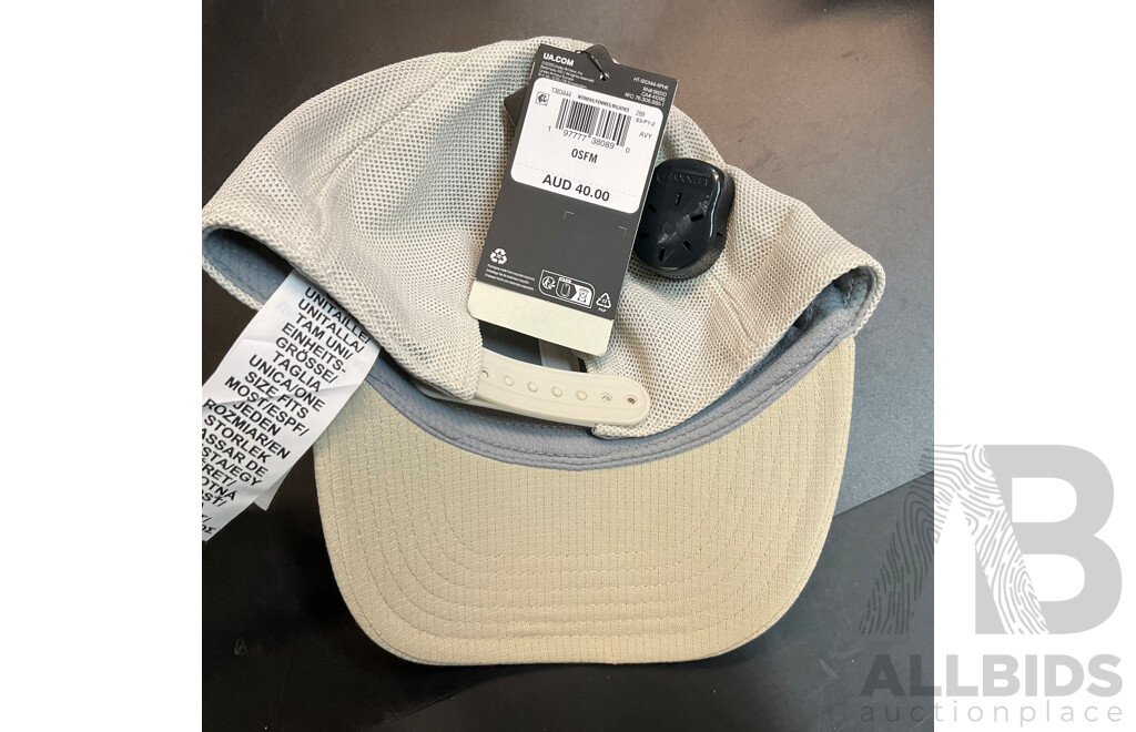 Nautica T-shirt Size M & Kenji Trunks Size S & Under Armour, Ben Sherman Hats - Lot of 5