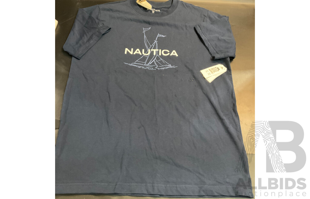 Nautica T-shirt Size M & Kenji Trunks Size S & Under Armour, Ben Sherman Hats - Lot of 5