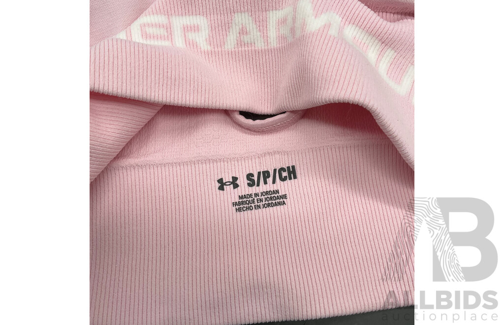 NIKE Pro Shorts (XS), NIKE Tee (XS) and UNDER ARMOUR Sport Bra (S) - Lot of 3