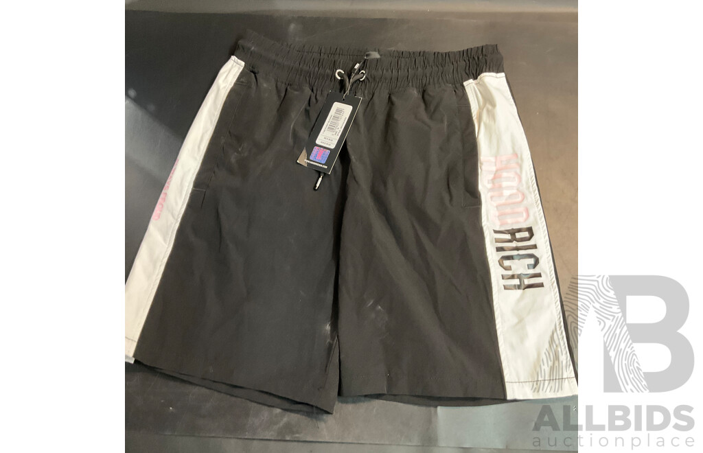 Nanfeng Block Jacket Size M & Hood Rich Shorts Size M & Henleys Black Pants Size 34 - Lot of 3