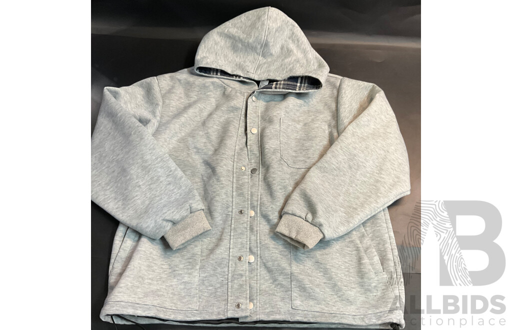 Nanfeng Block Jacket Size M & Hood Rich Shorts Size M & Henleys Black Pants Size 34 - Lot of 3